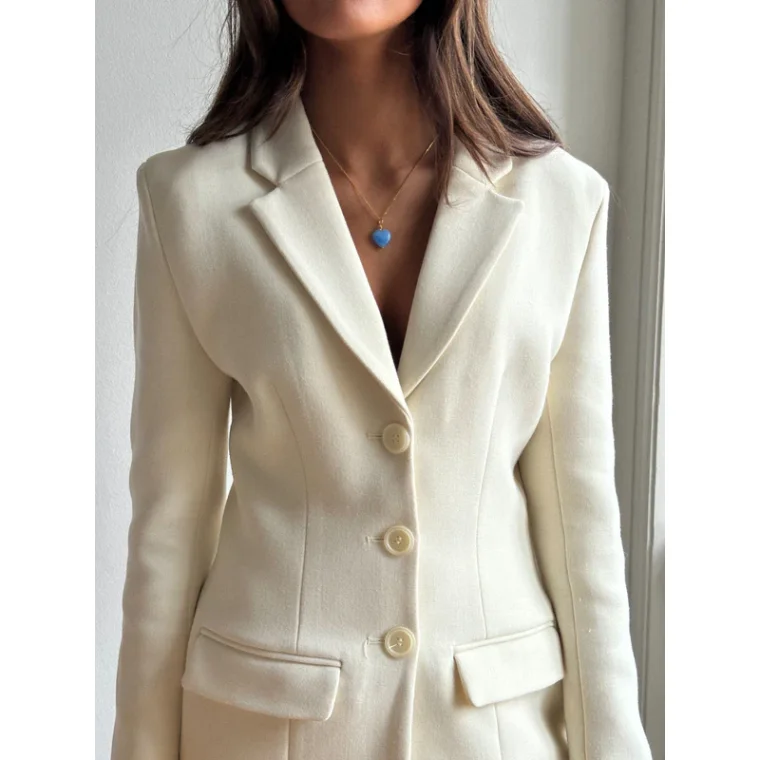 PICO - French Grande Heart Pendant - red - forgyldt