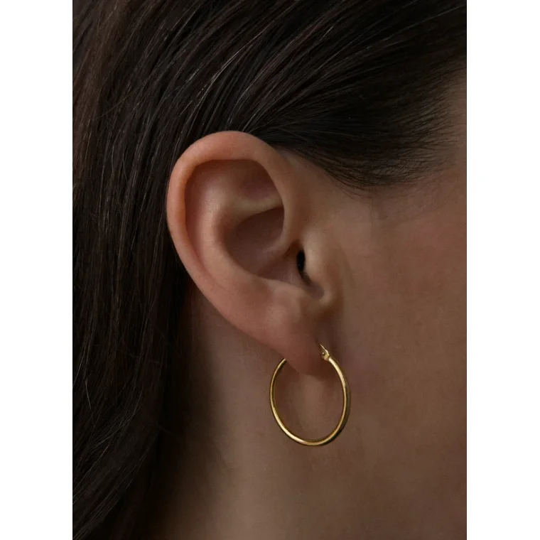 PICO - Basic Large Hoop - Forgyldt