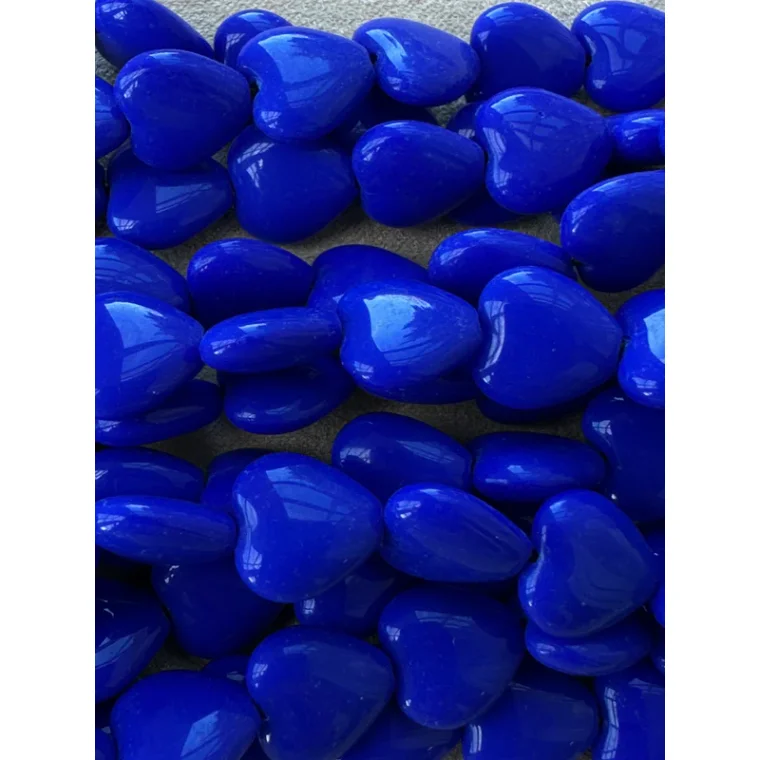 PICO - French Heart Pendant - blue - forgyldt