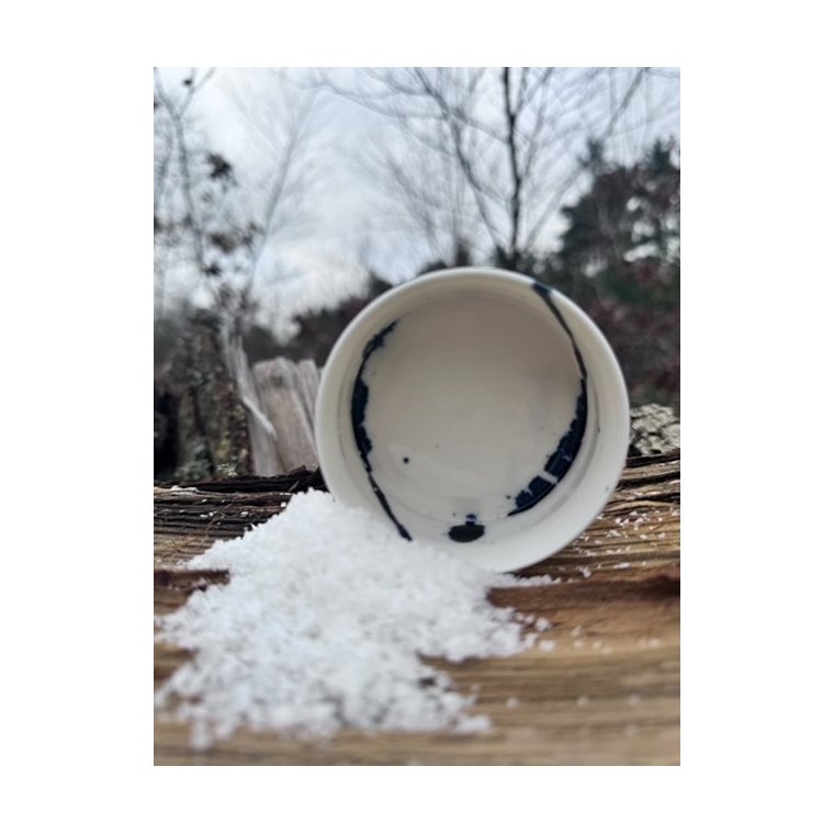 Trine Thorup Keramik - Saltkar i Bl blge - hndrejet keramik