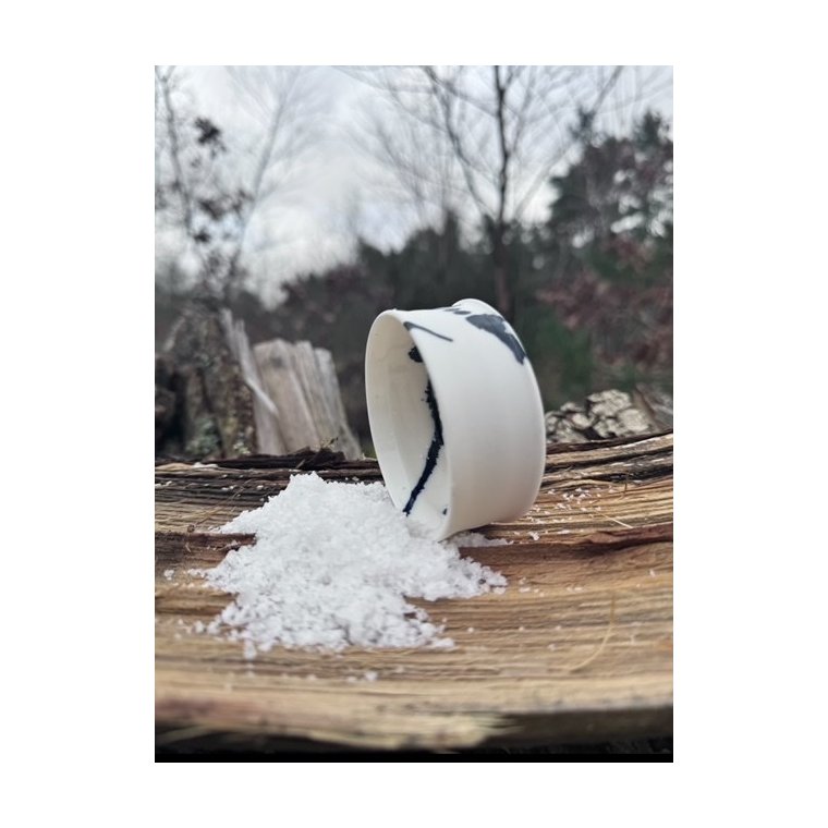 Trine Thorup Keramik - Saltkar i Bl blge - hndrejet keramik