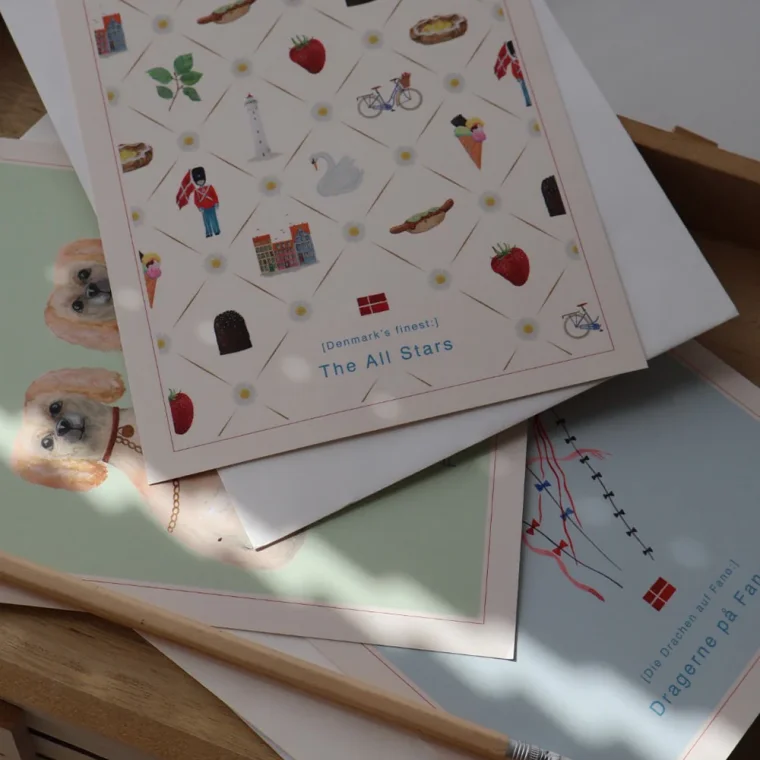 All By Voss - Foldet kort, Danish - The all stars