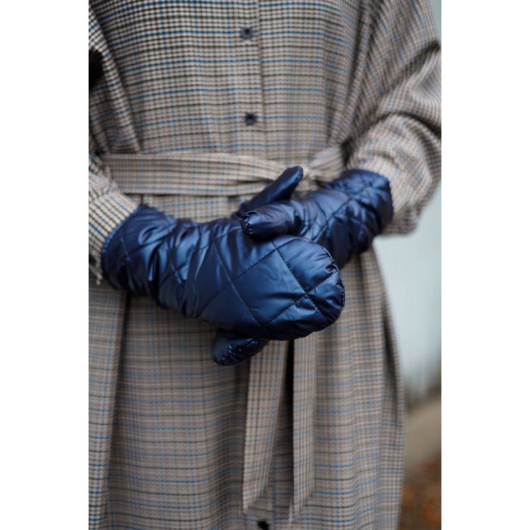 BLACK COLOUR - BCPALOMA quilted mittens - Navy