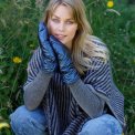 BLACK COLOUR - BCPALOMA quilted mittens - Navy