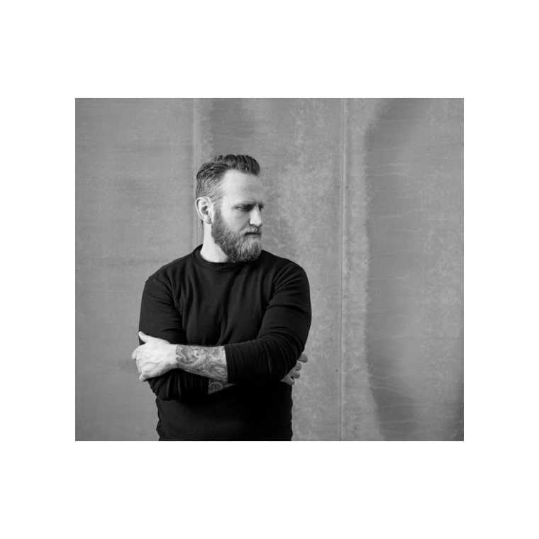 By Basics - 4030 shirt l/s w/collar pannel - Til herrer - anthrasite melange