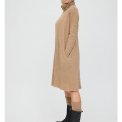 By Basics - 7501 dress wide roll neck - earth melange
