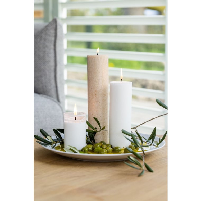 KunstIndustrien - Upcycled Olive Wax Calendar Candles - 6 cm x 28 cm