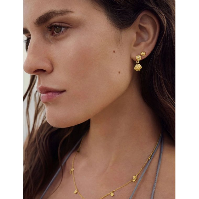 Maanesten - Conca Earrings - Forgyldt 