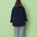 MCVERDI - Mrkebl forrsjakke med asymmetrisk lynls - Mc920a - dark blue