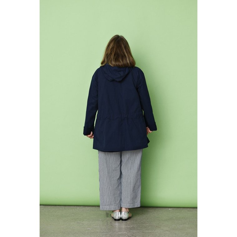 MCVERDI - Mrkebl forrsjakke med asymmetrisk lynls - Mc920a - dark blue