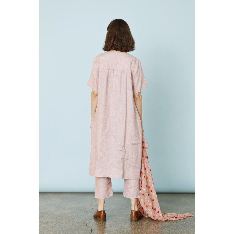 MCVERDI - Rosa hrkjole med kort rme - Mc962c - rose