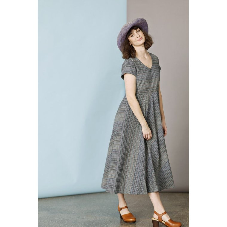 MCVERDI - Feminin kjole i blgr bomuld - Mc965d - blue story