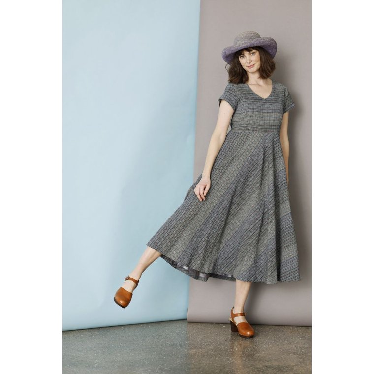 MCVERDI - Feminin kjole i blgr bomuld - Mc965d - blue story