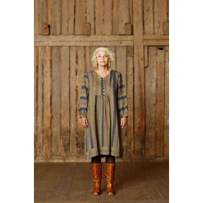 MCVERDI - Stribet kjole i hr/bomuld - Mc984c - blue/golden