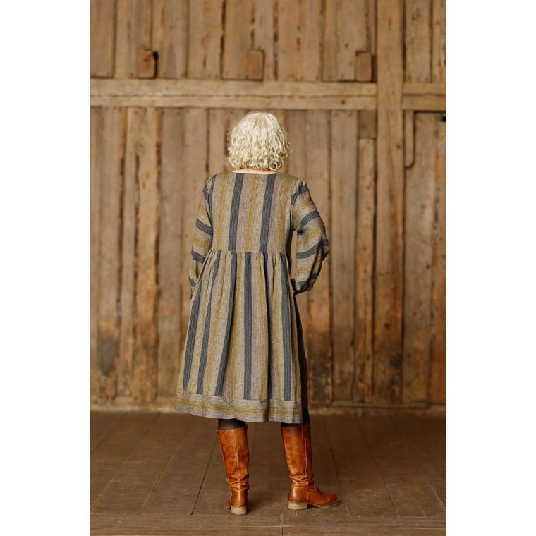 MCVERDI - Stribet kjole i hr/bomuld - Mc984c - blue/golden