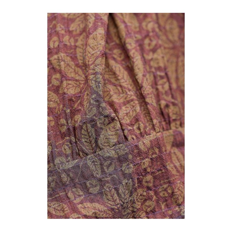 MCVERDI - Tunikakjole med violet kastanje print - Mc991b - purple chestnut