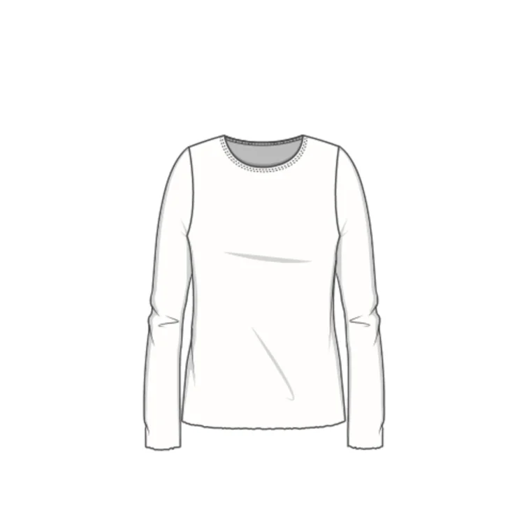 By Basics - 4002 Shirt R-Neck L/S - earth melange