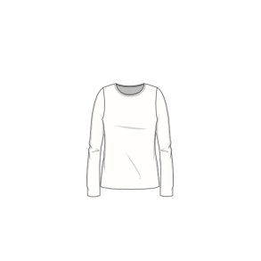 By Basics - 4002 shirt r-neck l/s - caviar