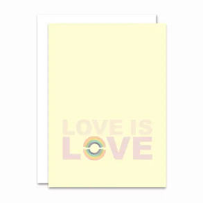  All By Voss - Foldet kort - Love Is Love