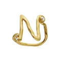 Maanesten - N Alphabet Ring - Forgyldt
