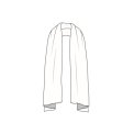 By Basics - 1024 scarf-one layer - dawn grey/caviar