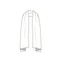 By Basics - 1024 scarf-one layer - steel grey mel/asphalt