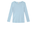By Basics - 4002 Shirt R-Neck L/S - sky blue melange