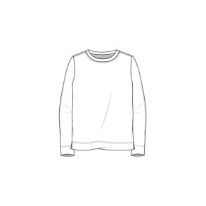 By Basics - 4068 sweather w/small turtleneck l/s - raw white/granite