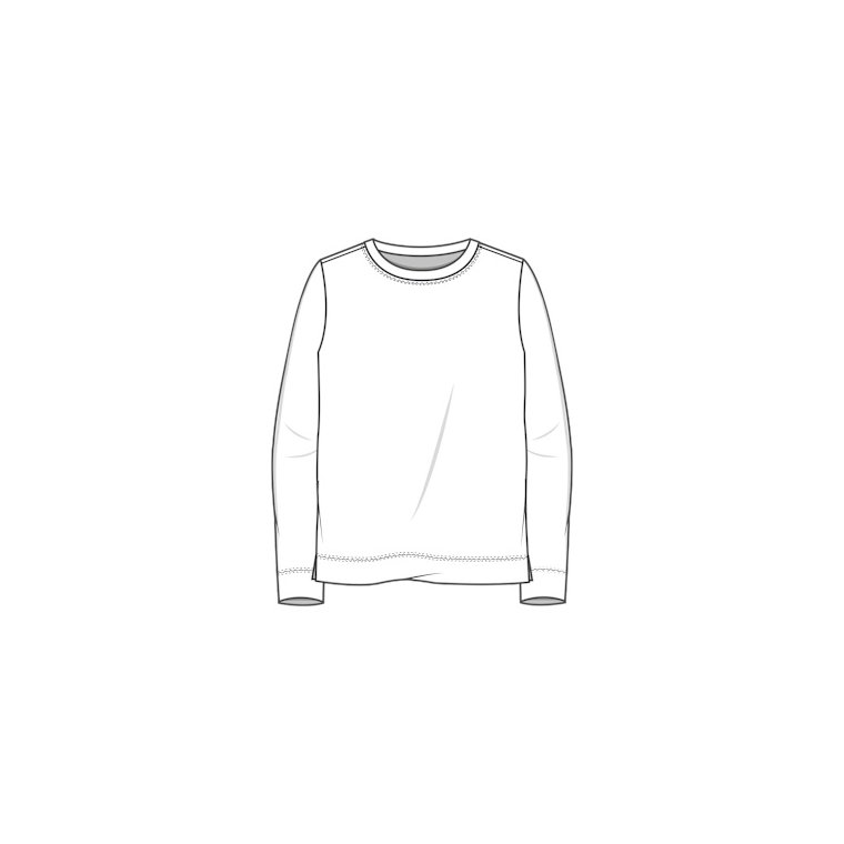 By Basics - 4068 sweather w/small turtleneck l/s - granite