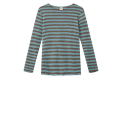 By Basics - 4002 Shirt R-Neck L/S - sea foam green/capers melange