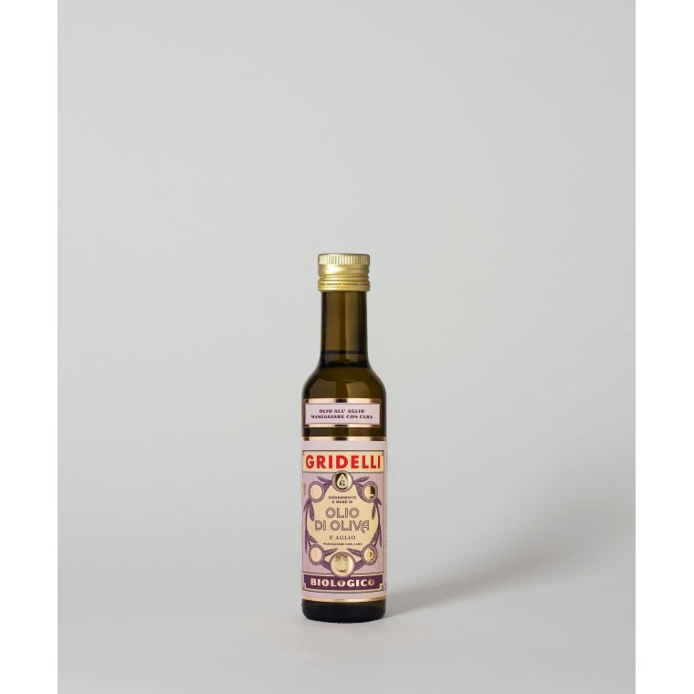 Gridelli - Olio Al Agglio 250 ml Eco - Ekstra Jomfru Olivenolie Med Hvidlg