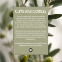 KunstIndustrien - Upcycled olive wax pillar candles - 6 cm x 25 cm