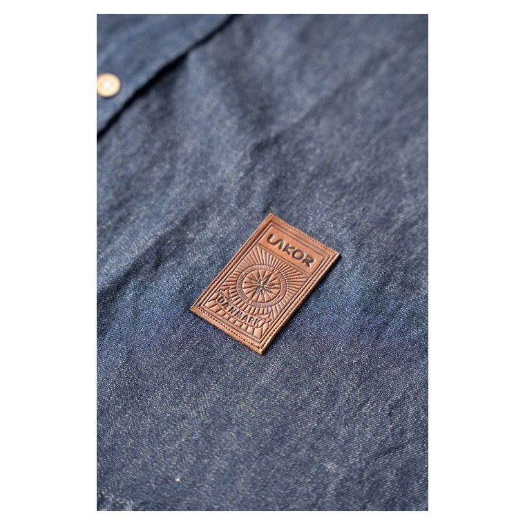 LAKOR - ORGANIC DENIM SHIRT - dark blue