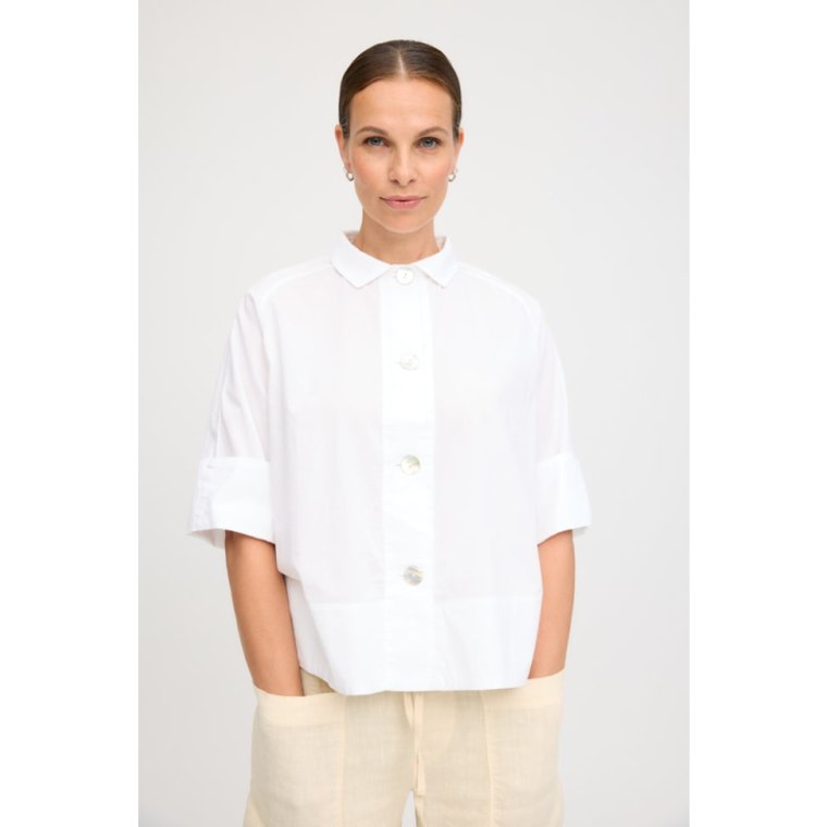 OWN By Basics - 13038 lab coat blouse - white