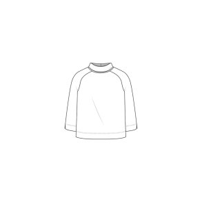 By Basics - 4073 blouse w saddleback - sand melange