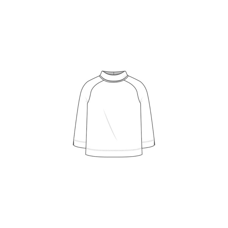 By Basics - 4073 blouse w saddleback - sand melange