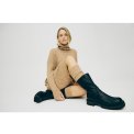 By Basics - 7501 dress wide roll neck - earth melange