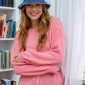 BLACK COLOUR - BCMALOU denim bucket hat - Dk. Blue Denim/Heart