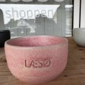 Læsø keramik skål rosa + Læsø Salt 200g i lærredspose