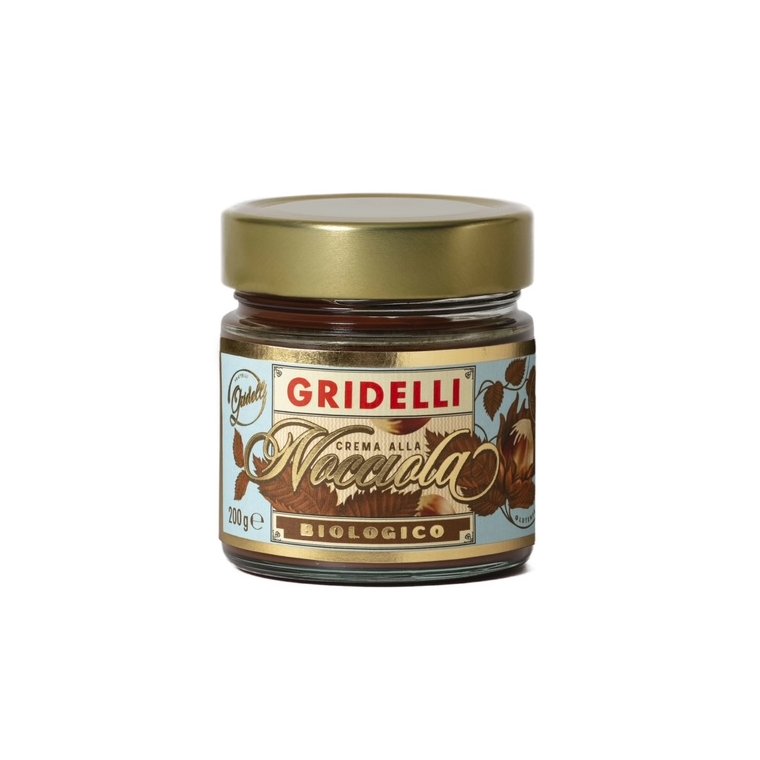 Gridelli - Crema alla nocciola - kologisk Hasselnddecreme