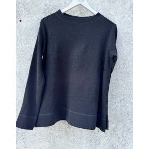 By Basics - 4068 sweather w/small turtleneck l/s - midnight blue melange