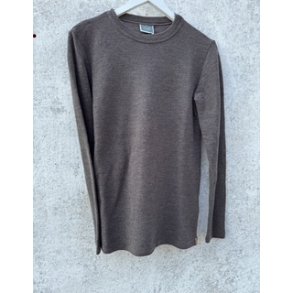 By Basics - 4030 shirt l/s w/collar pannel - til herrer - earth melange