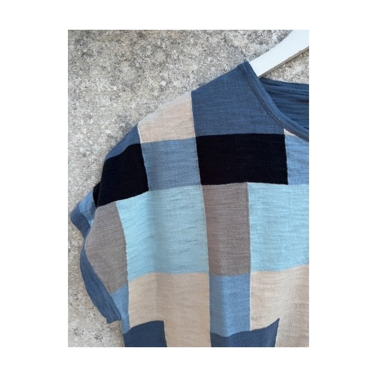 Mansted - cherry - soft blue