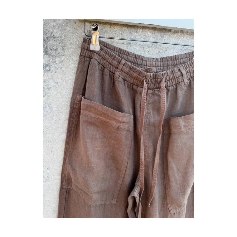 OWN By Basics - 11033 pants w/patch pockets - bark