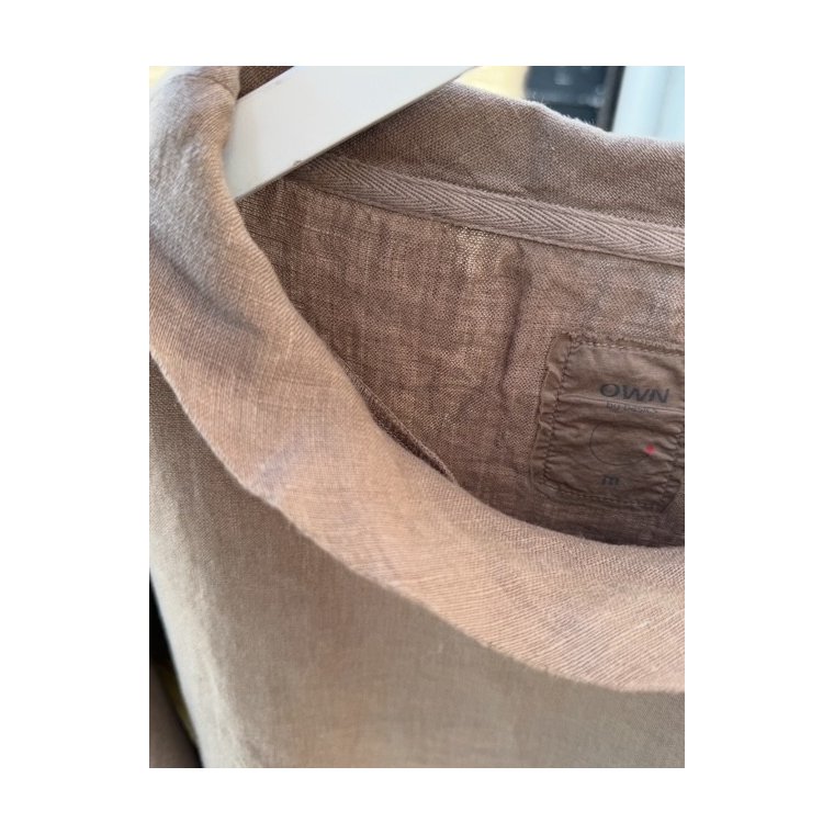 OWN By Basics - 11001 - blouse w/collar 3/4 s - bark