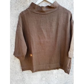 OWN By Basics - 11001 - blouse w/collar 3/4 s - bark