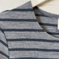 By Basics - 4002 Shirt R-Neck L/S - steel grey mel/asphalt