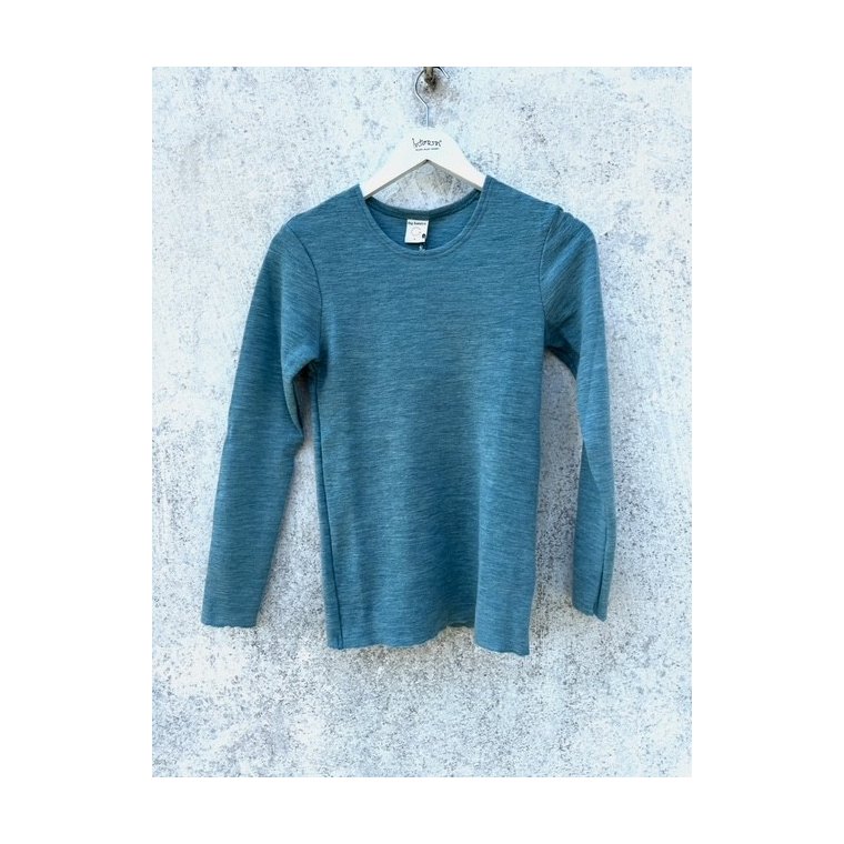 By Basics - 4002 Shirt R-Neck L/S - artic melange