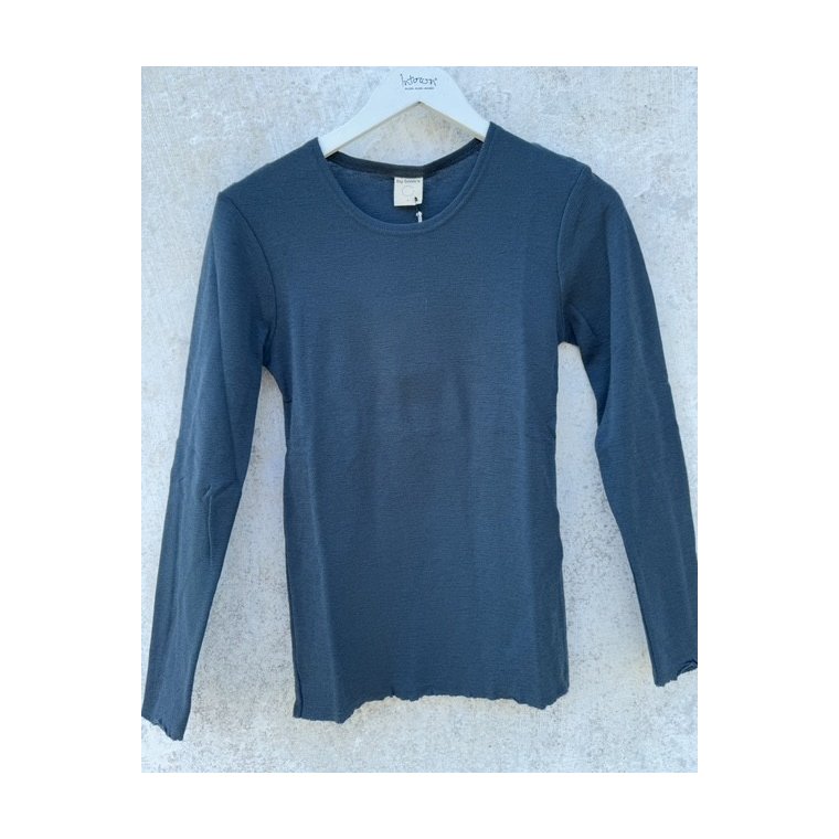 By Basics - 4002 Shirt R-Neck L/S - asphalt