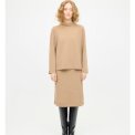 By Basics - 5006 skirt w/ wrap effect - sand melange